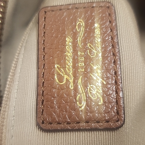 Lauren Ralph Lauren Leather Brown Fringe Crossbody Hobo Saddle Shoulder Bag - Picture 7 of 12